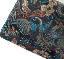 Flor retro tejido Damasco brocado de Jacquard ropa tela para disfraces mobiliario Material de cortina tela de cojín 75cm * 50cm 2024 - compra barato