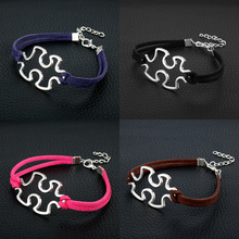 dongsheng Fashion 4 color Autism Awareness Puzzle Bracelets For Women Men Girls Jewelry Bracelets Gift-25 2024 - buy cheap