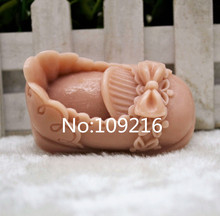 Novo produto!!1 peça sapato de bebê (zx255) molde artesanal de silicone para sabonete de qualidade alimentar molde diy 2024 - compre barato