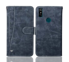 Novo design! Doogee x90l capa carteira de luxo vintage flip de couro capa de telefone para doogee x90l com abertura de cartão 2024 - compre barato