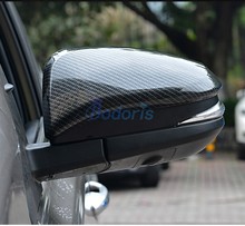Carbon Fiber Door Mirror Cover Rear View Overlay Trim Car Styling 2015-2018 For Toyota Hilux Revo SR5 AN120 AN130 Accessories 2024 - buy cheap