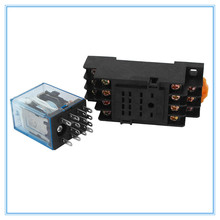 1Pc MY4NJ DC12V 24V AC110V 220V Electronic Micro Mini Electromagnetic Relay 5A 14PIN Coil 4DPDT With PYF14A Socket Base 2024 - buy cheap