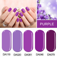 290 Colors Purple Nail Gel Polish Gel Long-lasting Shining Surface Colorful Soak-off Gel Nail LED UV 5ml Hot Nail Gel 2024 - buy cheap