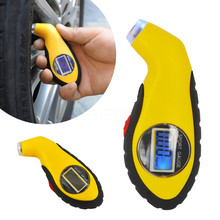 Medidor de pressão de pneu digital, com retroiluminação, mini verificador de pressão de ar do pneu, testador de alarme, automotivo, motocicleta, barra psi kpa 2024 - compre barato