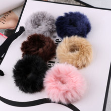 1Pc Cute Hair Accessories Headwear Ball Rubber Headbands Girls Women Solid Color Pompon Gum Elastic Hair Headwear 2024 - buy cheap