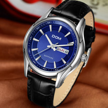 DOM известный бренд мужские Часы лучший бренд класса люкс Бизнес кварц-часы кожаный ремень мужской наручные часы Relogio Masculino 2024 - купить недорого