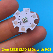 100 PCS CREE 3535 SMD LEDs with PCB welding 3W IR 850nm 940nm cree Infrared 20mm PCB LED Chip Emitter 2024 - buy cheap