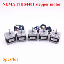 5pcs/lot Nema 17 stepper motor 4-lead Nema 17HS4401 1.7A 2 phase 42 motor for CNC X / Y / Z axis 2024 - buy cheap