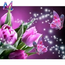 MIAODU 5D DIY Diamond Embroidery Flower Diamond Painting Cross Stitch Full Square Rhinestone Mosaic Home Decoration Gift 2024 - buy cheap