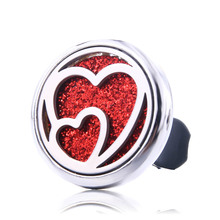 Charm Love Car Air Diffuser Stainless Steel Vent Freshener Car Essential Oil Diffuser Perfume Aromatherapy Necklace Open Locket 2024 - buy cheap