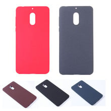 For Nokia 6 TA-1033 2017 Case Colored Plush Matte Feeling Silicon TPU Skin Soft Back Cover Phone Case for Nokia 6 2017 TA-1021 2024 - buy cheap