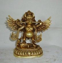 Elaborate Chinese Tibetan Buddhist Brass Garuda statue 2024 - buy cheap