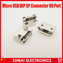 Big Horn Micro 5P USB Jack V8 port charging port For ZTE HTC HUAWEI C8500 small chili Q1 etc 2024 - buy cheap