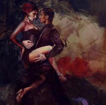 Diy Diamond Painting Cross Stitch "Jazz Dance couple"5d Full Resin square Diamond Mosaic Embroidery Rhinestones Home Decor C623 2024 - buy cheap