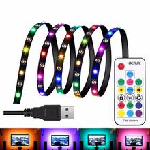 BEILAI DC 5V Dynamic RGB LED Strip 5050 WS2812B IC USB LED Light Strip Flexible Tape bias lighting TV Backlight with RF Remote 2024 - buy cheap
