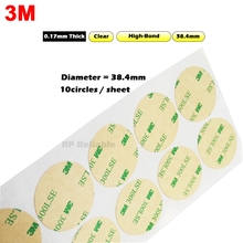 Circle Diameter = 38.4mm Round Adhesive Sticker, 3M 9495LE material Strong Bond for cellphone Ring Holder Foam EVA Bond 2024 - buy cheap
