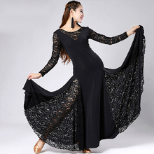 2017 novos vestidos de competição de dança de salão trajes de palco para cantores de salão dança latina vestido tango/valsa dancewear dq19024 2024 - compre barato