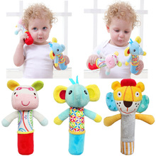 New Baby Plush Rattle Baby Hand Grip Rod Educational Toys Rattle Animal BB Stick Hand Bell Toy Infant Toys 2024 - buy cheap