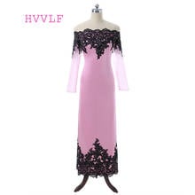 Pink 2018 Mother Of The Bride Dresses Sheath Long Sleeves Appliques Lace Wedding Party Dress Mother Dresses For Wedding 2024 - buy cheap