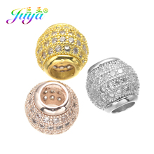 Juya DIY Jewelry Accessories Decoration Large Hole Hollow Charm Beads  For Women Kids Handmade Charms Beading Jewelry Making 2024 - buy cheap
