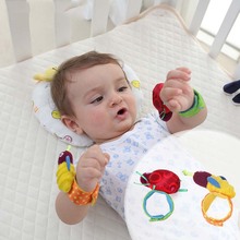 2018 New Baby Soft Rattle Wrist Strip Animal Beetle Bee Wrist Band Hand Wrist Bell Rattle Toy Stuffed Toy For Infant 0-12 Months 2024 - buy cheap