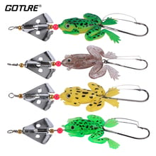 Goture 4pcs Frog Lure 9cm 6.2g Spinnerbait Silicone Artificial Bait Soft Fishing Lures Bass Carp Fishing Tackle All for Fishing 2024 - buy cheap