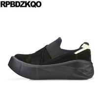 Platform High Quality Suede Slip On Handmade Fashion Spring Nubuck Leather Shoes Men Luxury Black Real 2021 Designer Genuine 2024 - buy cheap