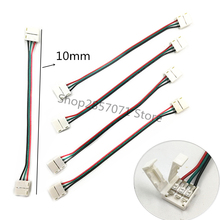 10 pcs 3pin conector Dual cabo de conexão 3528 5050 WS2811 WS2812B 5050 para luz de tira CONDUZIDA series 2024 - compre barato
