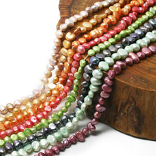 35,5 cm/lot 6-10mm Multicolor perlas naturales de agua dulce cuentas espaciadoras sueltas para fabricación de joyería DIY collar de pulsera 2024 - compra barato