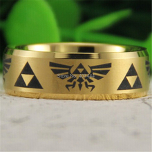 Free Shipping USA UK Canada Russia Brazil Hot Sales 8MM Satin new GP Bevel Comfort Fit Legend of Zelda New Tungsten Wedding Ring 2024 - buy cheap