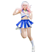 Super Sonico cheerleader Cosplay Costume Custom Made 11 2024 - buy cheap