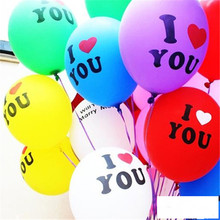 5pcs I Love You Latex Balloons Air Balls Inflatable Wedding Balloons Marriage Children Birthday Party Decoration Kid Baby Shower 2024 - buy cheap