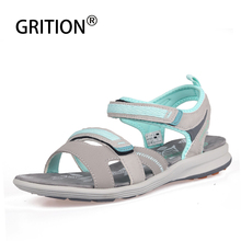 GRITION 2020 Women Sandals Outdoor Summer Beach Flat Shoes Ankle Buckle Strap Casual Open Toe Sandalias Mujer Fashion Walking 2024 - buy cheap