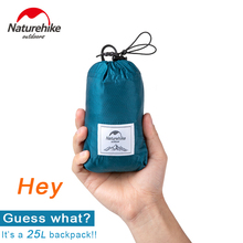 Naturehike-mochila plegable resistente al agua, bolsa de viaje ultraligera de gran capacidad, color gris, azul y negro, para acampar, 25L 2024 - compra barato