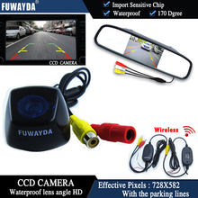 FUWAYDA Wireless Color CCD Chip Car Rear View Camera for BMW X1 X3 X5 X6 + 4.3 Inch  rearview Mirror Monitor WATERPROOF HD 2024 - buy cheap