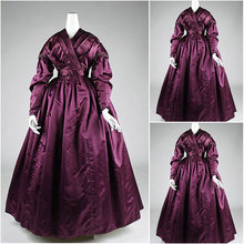 Vestido victoriano rojo de la guerra Civil de los años 1860, disfraz para teatro, Halloween, V-540 renacentista 2024 - compra barato