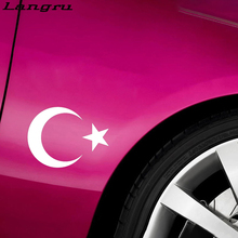 Langru Islam pavo bandera estrella media moda personalidad creatividad vinilo pegatina pegatinas accesorios para coche Jdm 2024 - compra barato