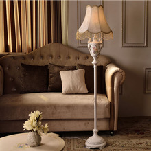 Resin American Country Style Fabric Lampshade Led Floor Lamp E27 110V-220V Modern Floor Lamps for Living Room Floor Lights 2024 - buy cheap