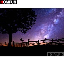 HOMFUN Full Square/Round Drill 5D DIY Diamond Painting "Starry landscape" Embroidery Cross Stitch 3D Home Decor A10470 2024 - buy cheap