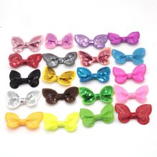 60pcs/lot Glitter Sequin Bow Without Clips Hair Accessories For Girls Hair Flower Headband Kids DIY Hair Accessories 2024 - buy cheap