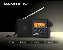Radio de carregamento com tela digital panda original, cartão tf, fm, am, 2 bandas, bateria de lítio, portátil 2024 - compre barato