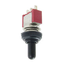 AC 250V 2A 120V 5A on/off/on Momentary SPDT Toggle Switch with Waterproof Boot 2024 - buy cheap