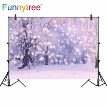 Funnytree-fundos de fundo para fotografia, estúdio com visão de inverno, natal, halo de neve, decoração profissional, cenário, fotochamada, profissional 2024 - compre barato