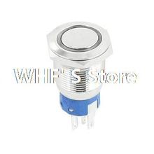 DC 12V 3A Red LED Angel Eye SPDT 19mm Thread Momentary Stainless Steel Push Button Switch 2024 - buy cheap