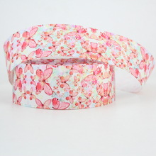 Buttefly character ribbon pink grosgrain ribbon DIY handmade Hair accessories Material gift wrap 16mm 22mm 25mm 38mm 57mm 75mm 2024 - buy cheap