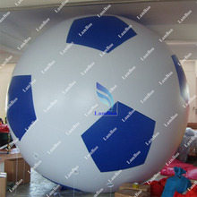 Blue 2m Inflatable Football Helium Balloon for Events/FREE Shipping 2024 - buy cheap