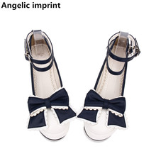 Angelic imprint woman mori girl lolita cosplay shoes lady high heels pumps wedges women princess dress party platform shoes 5cm 2024 - buy cheap