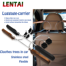 LENTAI 1PC Car adjustable hanger Stainless steel clothes rack For Toyota Corolla Seat Leon Jeep Skoda Fabia Rapid Renault Duster 2024 - buy cheap