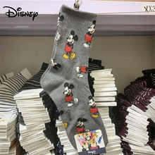 Disney Mickey Mouse Socks Sweet Fashion Joker Thread Cotton Socks Women's Socks 35-40 Size 2024 - buy cheap