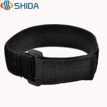 2cm*22-200cm Reusable Black Elastic Nylon Straps Cable Ties with Plastic Buckle Sticky Stretch Hook and Loop Magic Tapes 2024 - buy cheap